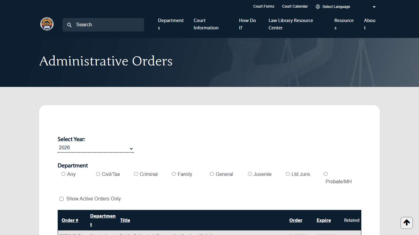 Administrative Orders