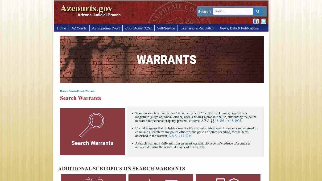 Search Warrants